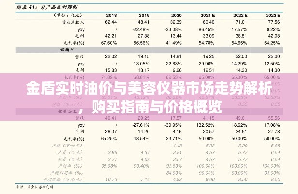 金盾实时油价与美容仪器市场走势解析,购买指南与价格概览