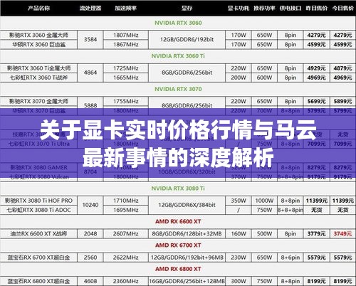 关于显卡实时价格行情与马云最新事情的深度解析