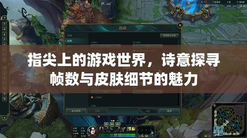 指尖上的游戏世界,诗意探寻帧数与皮肤细节的魅力