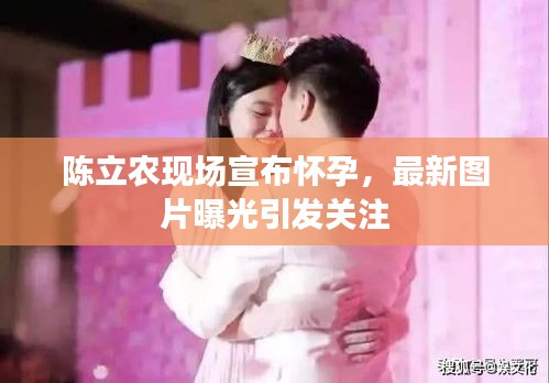 陈立农现场宣布怀孕,最新图片曝光引发关注