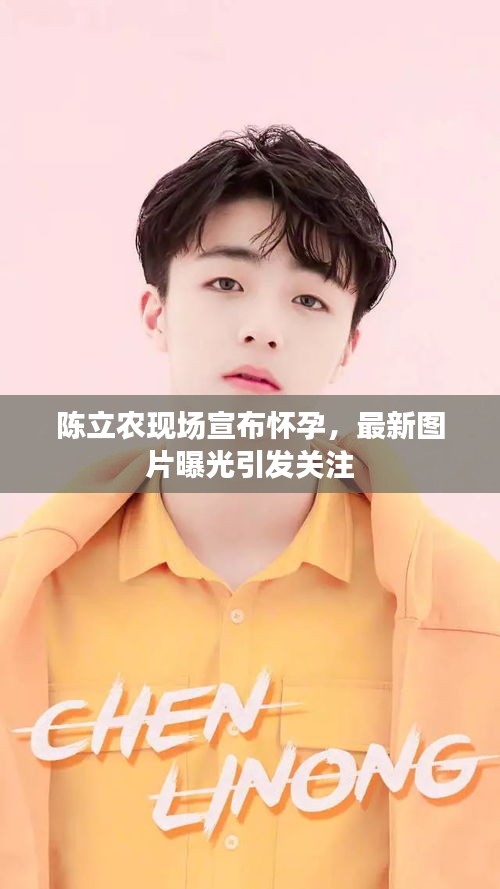 陈立农现场宣布怀孕,最新图片曝光引发关注