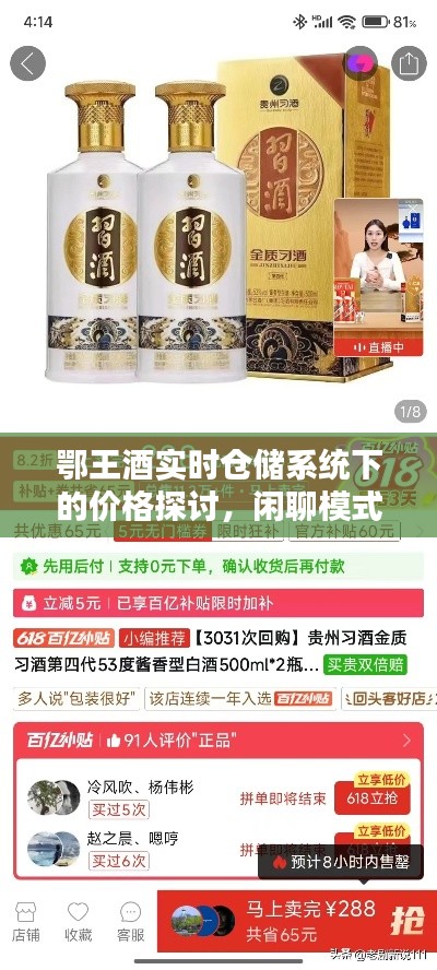 鄂王酒实时仓储系统下的价格探讨,闲聊模式开启!
