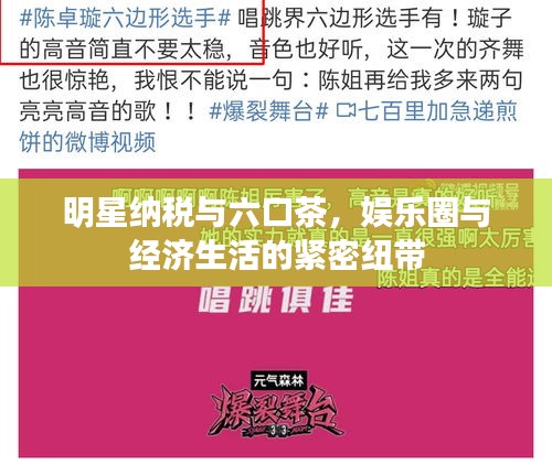 明星纳税与六口茶,娱乐圈与经济生活的紧密纽带