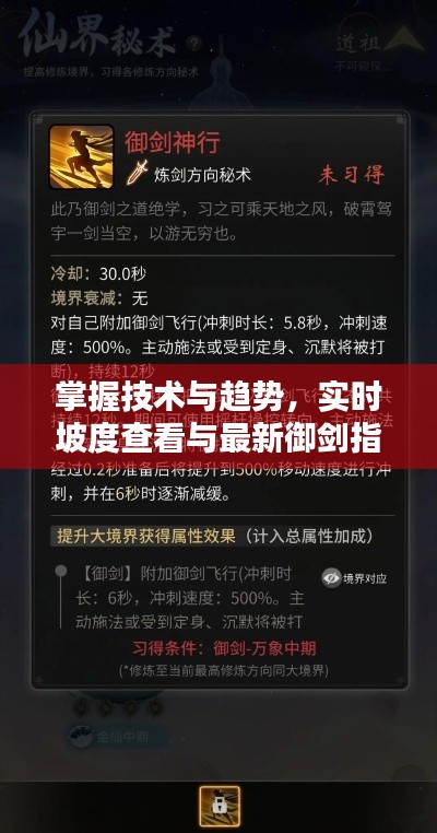掌握技术与趋势,实时坡度查看与最新御剑指南